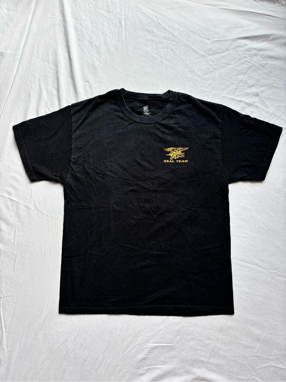 Goodfellow & Co Black T‑Shirt with Gold Chest Graphic